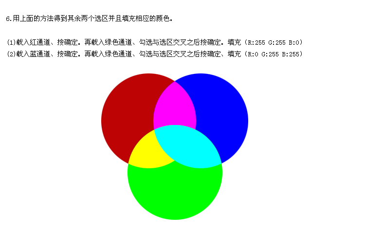 ps基础教程_怎样用存储选区设计出RGB颜色模型